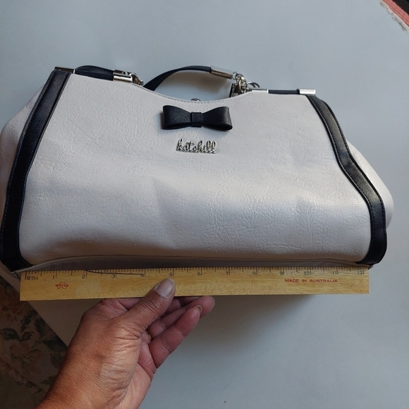 Vintage* Kate Hill Winter White Handbag/Purse - Picture 15 of 15